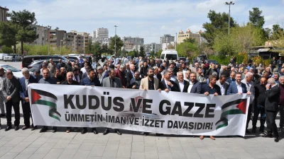 TBMM Dışişleri Komisyonu Başkanı Fuat Oktay, Mardin’de İsrail’in Gazze saldırılarına