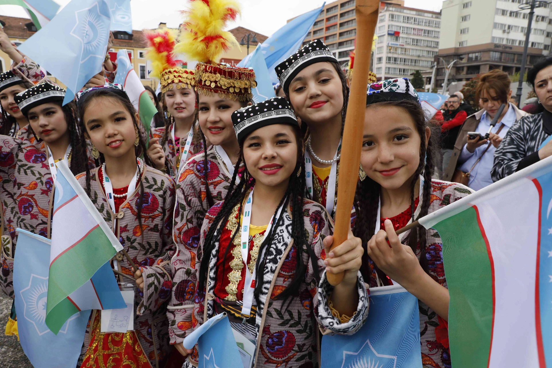 23 Nisan etkinlikleri kapsamında Samsun’da gerçekleştirilen Türk Dünyası Çocuk Festivali,