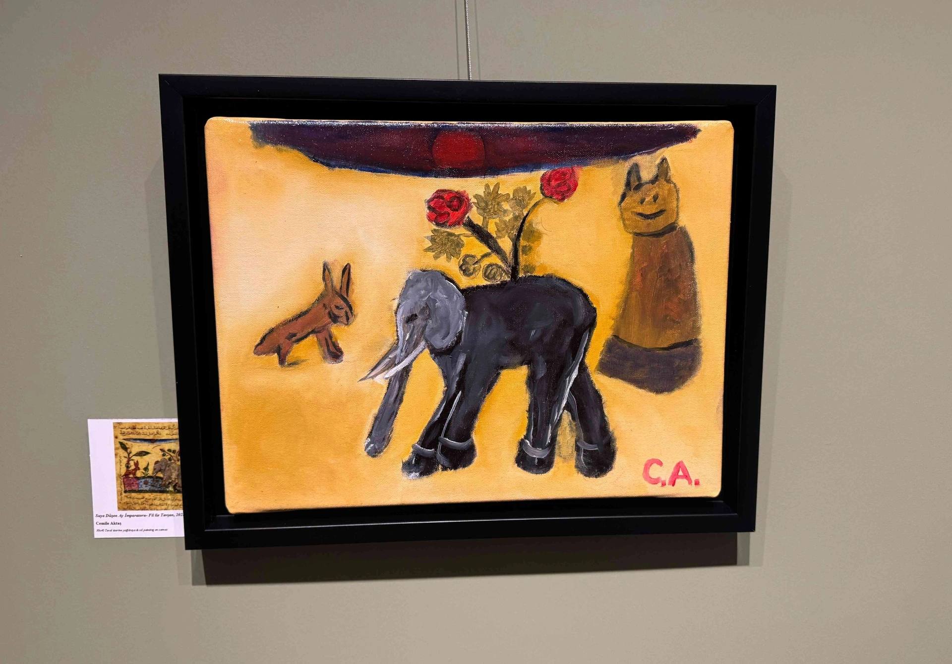 Çocukların iç dünyasını sanatla buluşturan sergi, minyatürlerden ilhamla hazırlanan eserlerle