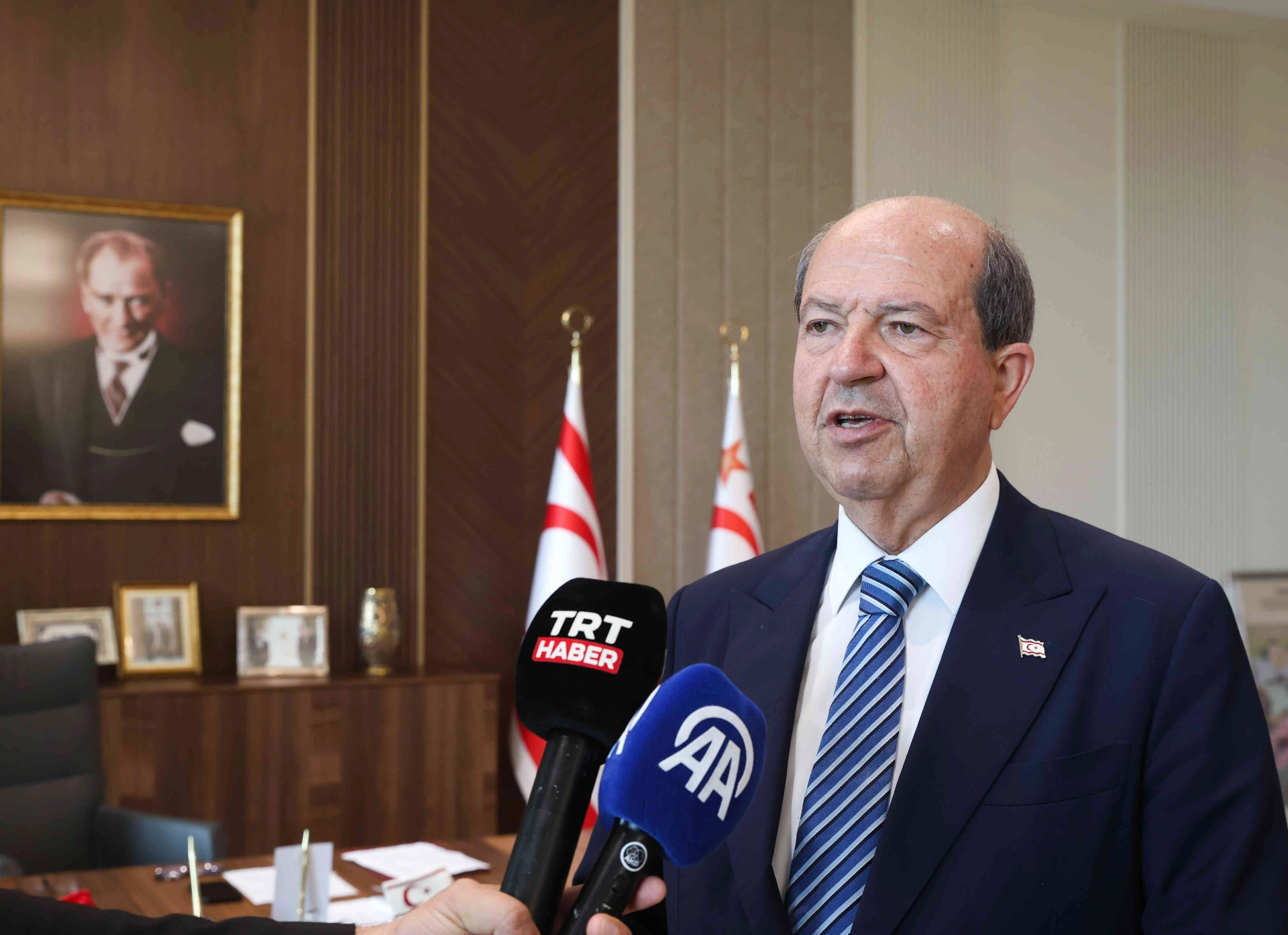 Cumhurbaşkanı Tatar, Kıbrıs’ta iki devletli çözümün kalıcı barış için tek