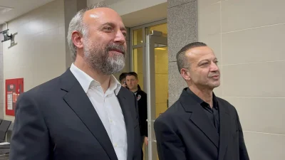 Ünlü oyuncular Halit Ergenç ve Rıza Kocaoğlu, Gezi Parkı olayları