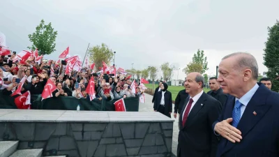 Cumhurbaşkanı Erdoğan, KKTC Cumhuriyet Yerleşkesi'nin açılışında Türkiye'nin Kuzey Kıbrıs’a desteğinin