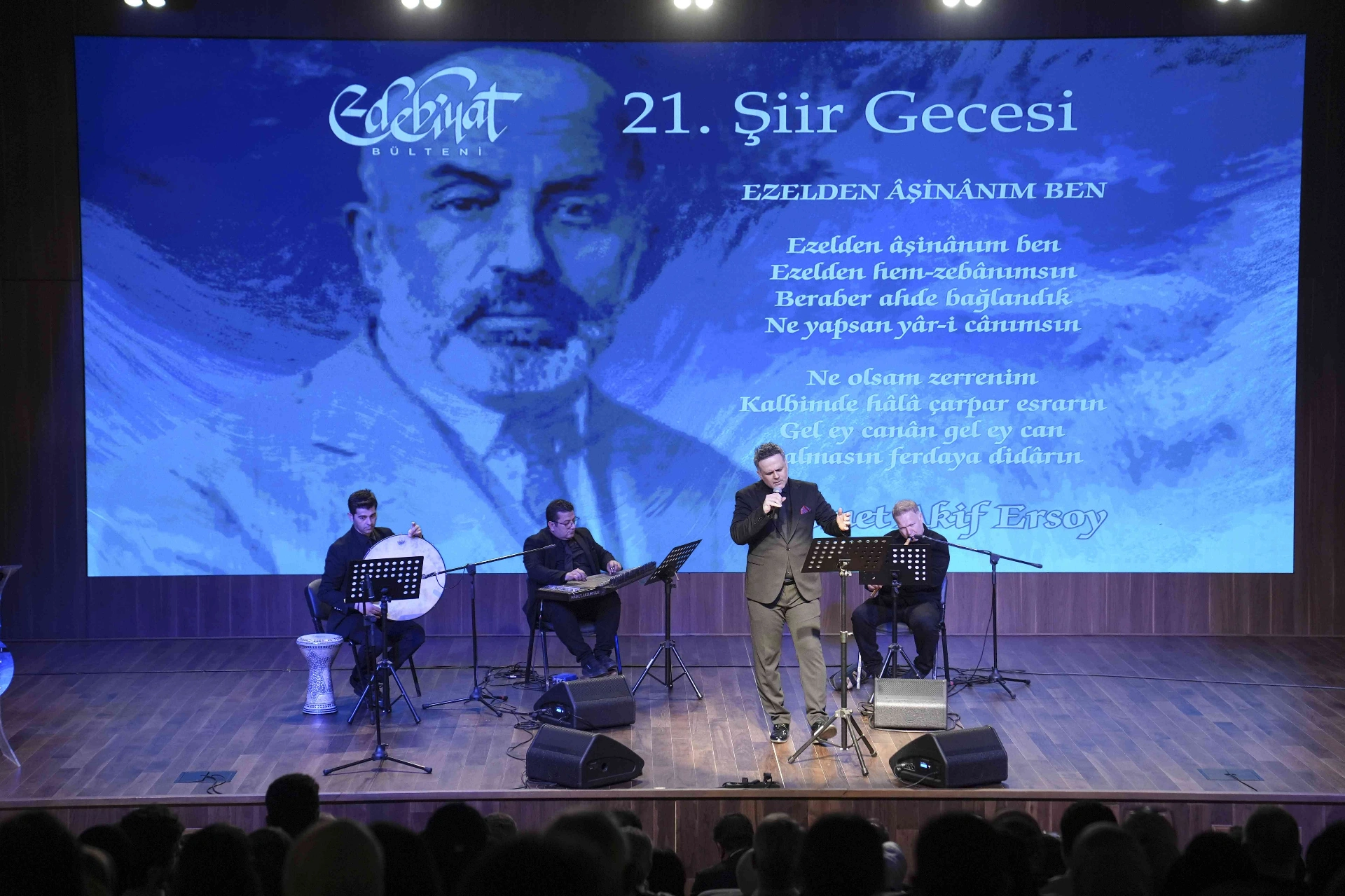 Edebiyat Bülteni Şiir Gecesi, çağdaş Türk şiirinin önemli isimlerinden Hüseyin