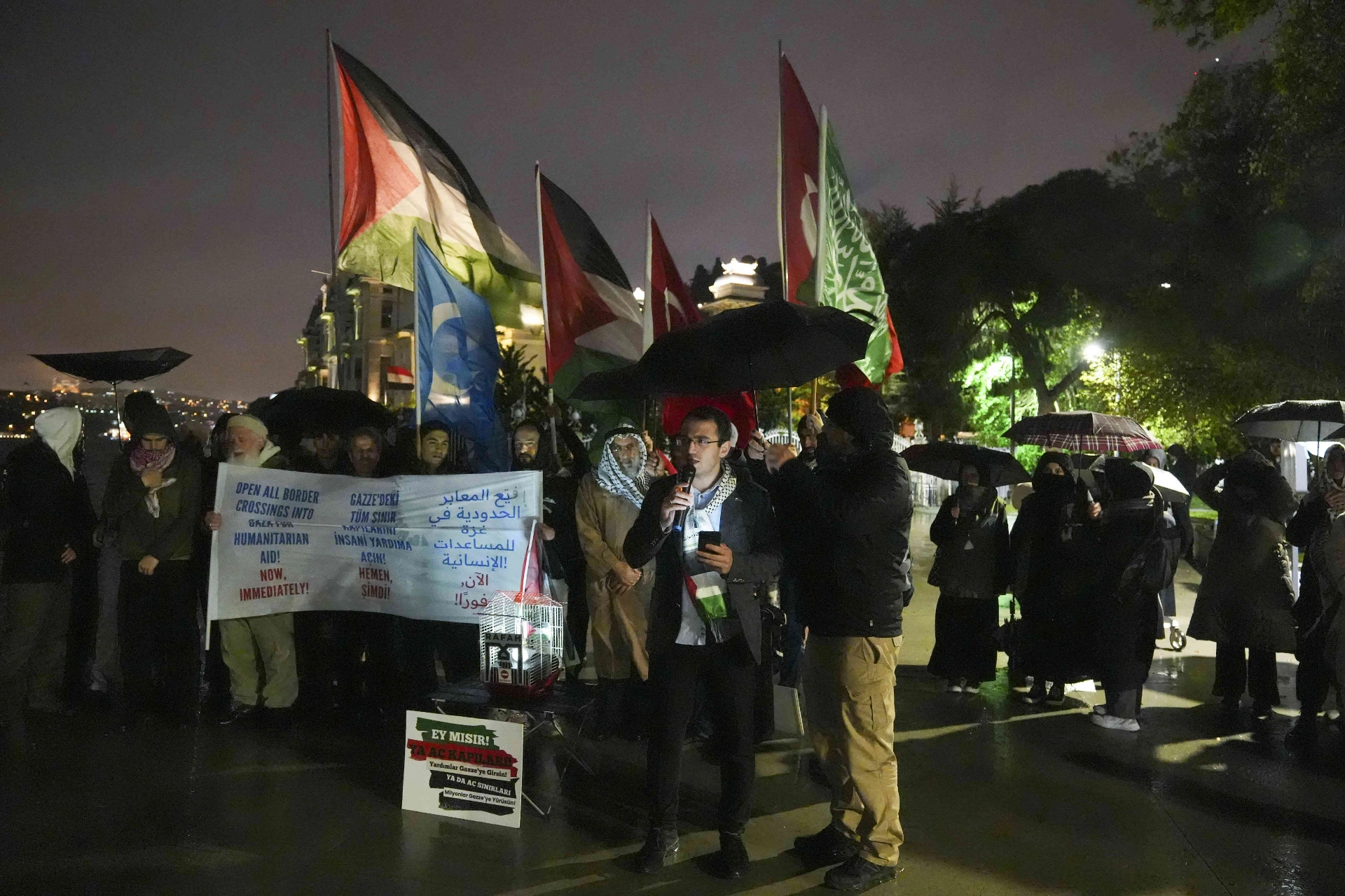 Open Rafah grubu, Gazze'ye insani yardım geçişine izin verilmemesini Mısır’ın