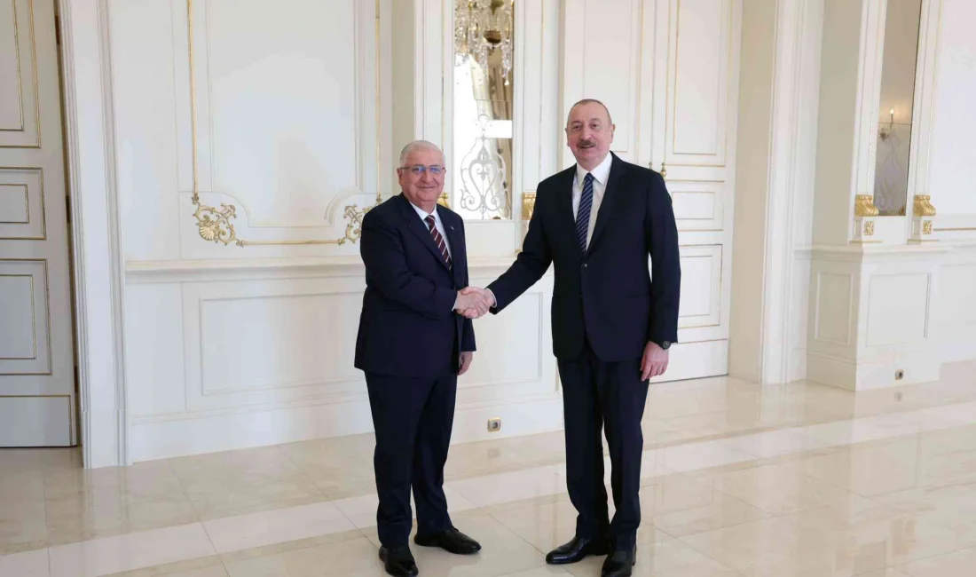 Aliyev, Milli Savunma Bakanı Güler’i Bakü’de Kabul Etti Milli Savunma Bakanı Yaşar Güler, Azerbaycan’da Cumhurbaşkanı Aliyev tarafından kabul