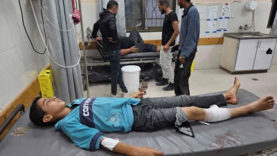 İsrail, Gazze Şeridi’nin güneyindeki Gazze Avrupa Hastanesi’ne hava saldırısı düzenledi.