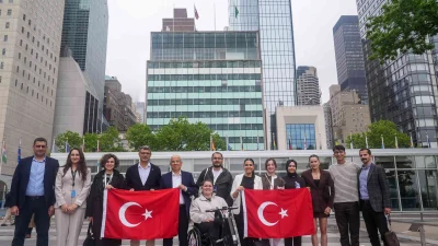 Milli Sporcular BM Genel Merkezi’nde Barış Mesajı Verdi Paris 2024 Olimpiyatları’nda Türkiye’yi temsil eden milli sporcular, BM Genel