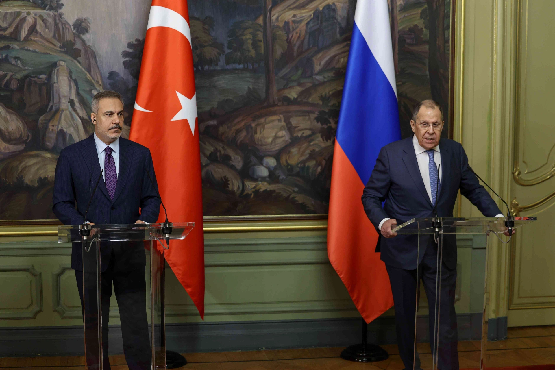 Dışişleri Bakanı Hakan Fidan, Moskova’da Rus mevkidaşı Lavrov ile düzenlediği