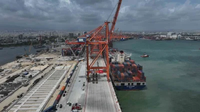 Mersin Uluslararası Limanı Genişleme Projesi'nin ilk etabı törenle açıldı. Liman