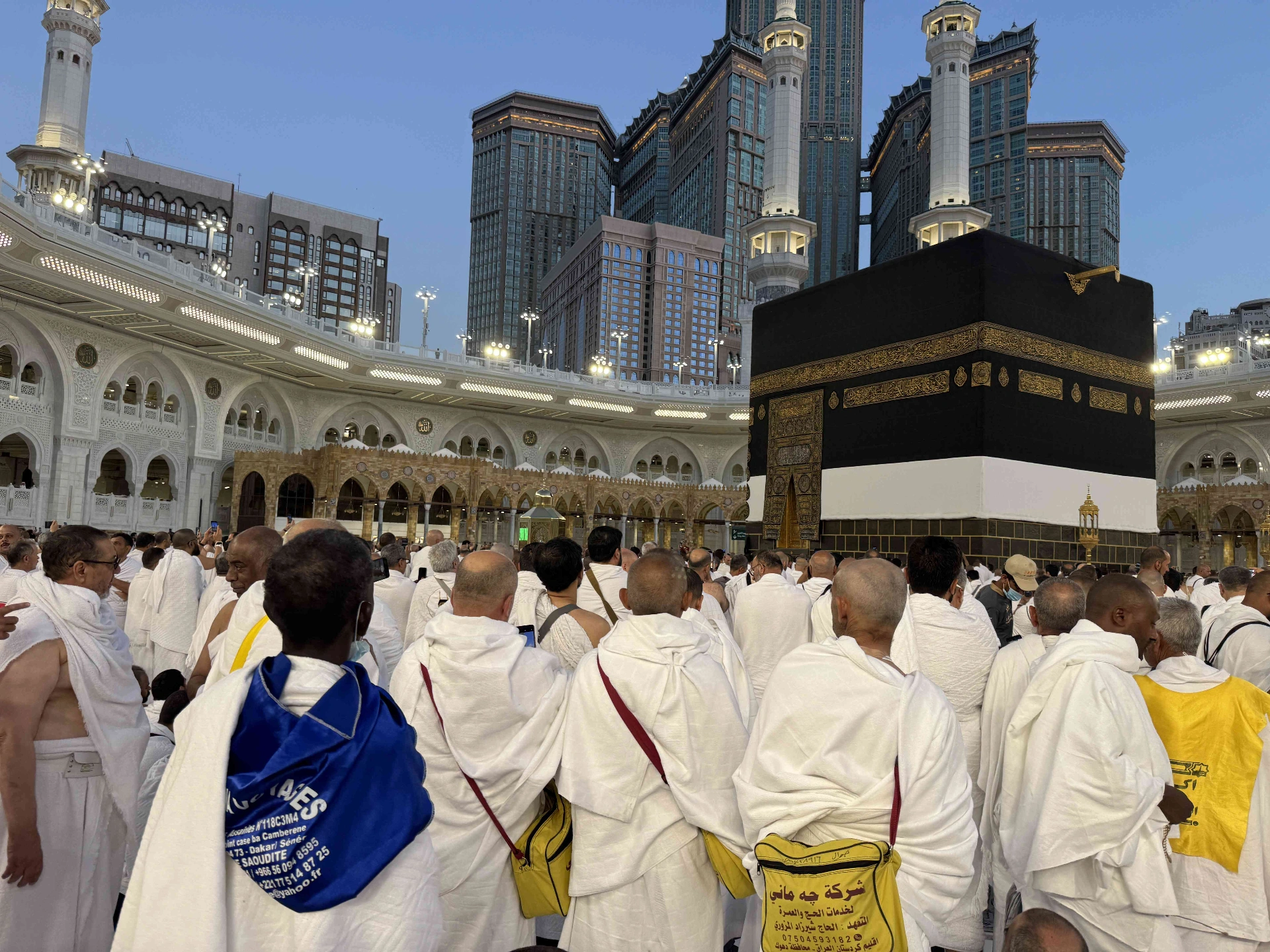 Hac ibadetini yerine getirmek üzere kutsal topraklarda bulunan Türk hacı