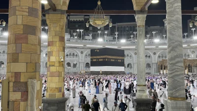 Kurban Bayramı’nı kutsal topraklarda geçiren hacılar, Kabe'deki veda tavafının ardından