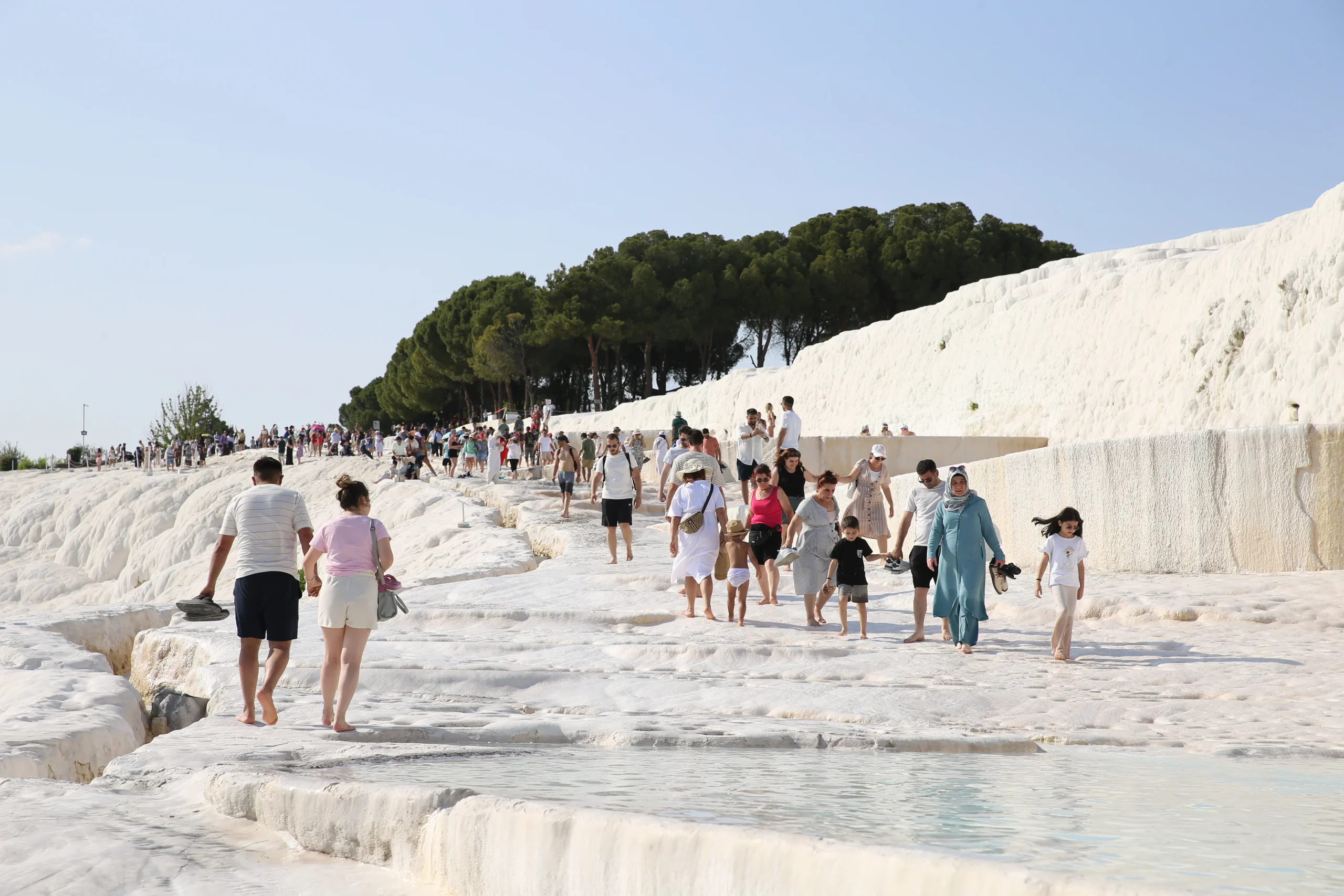 Kurban Bayramı’nda Pamukkale’yi 53 binin üzerinde yerli ve yabancı turist