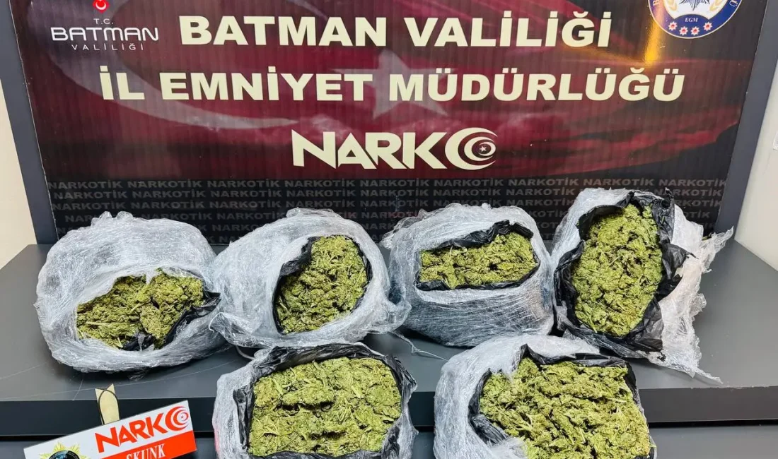 Batman’da Kamyonette 5 Kilo Skunk Yakalandı: 1 Tutuklama Batman’da uyuşturucu operasyonunda 5 kilo 400 gram skunk ele geçirilirken,