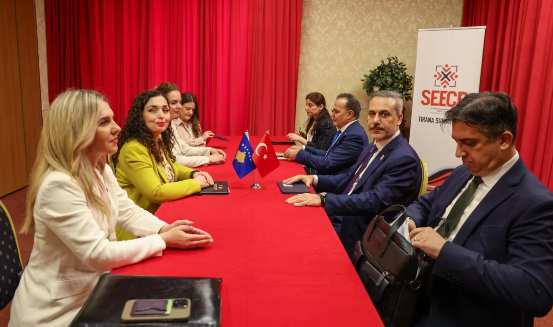 Hakan Fidan, Güneydoğu Avrupa İşbirliği Zirvesi kapsamında Kosova Cumhurbaşkanı Osmani