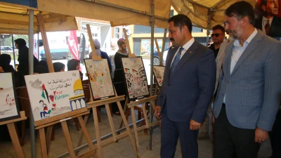  Hatay’da açılan Gazze temalı sergi, gençlerin vicdan ve sanatla