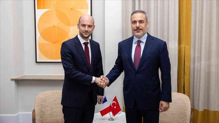 Dışişleri Bakanı Hakan Fidan, Fransa Dışişleri Bakanı Jean-Noel Barrot ile
