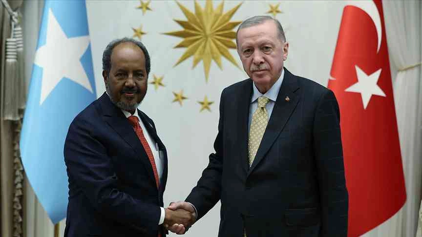 Cumhurbaşkanı Erdoğan, Somali Cumhurbaşkanı Hasan Şeyh Mahmud ile yaptığı görüşmede,