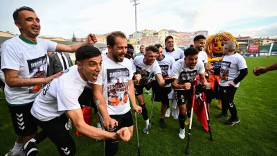 Ankara’da düzenlenen 2025 Ampute Futbol Şampiyonlar Ligi’nde Alves Kablo, finalde