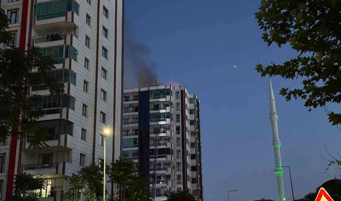 Diyarbakır’da yüksek katlı bir apartmanda çıkan yangında 2’si çocuk 3