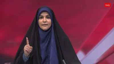 İran devlet televizyonu spikeri Seher İmami, İsrail saldırısı sırasında yayını