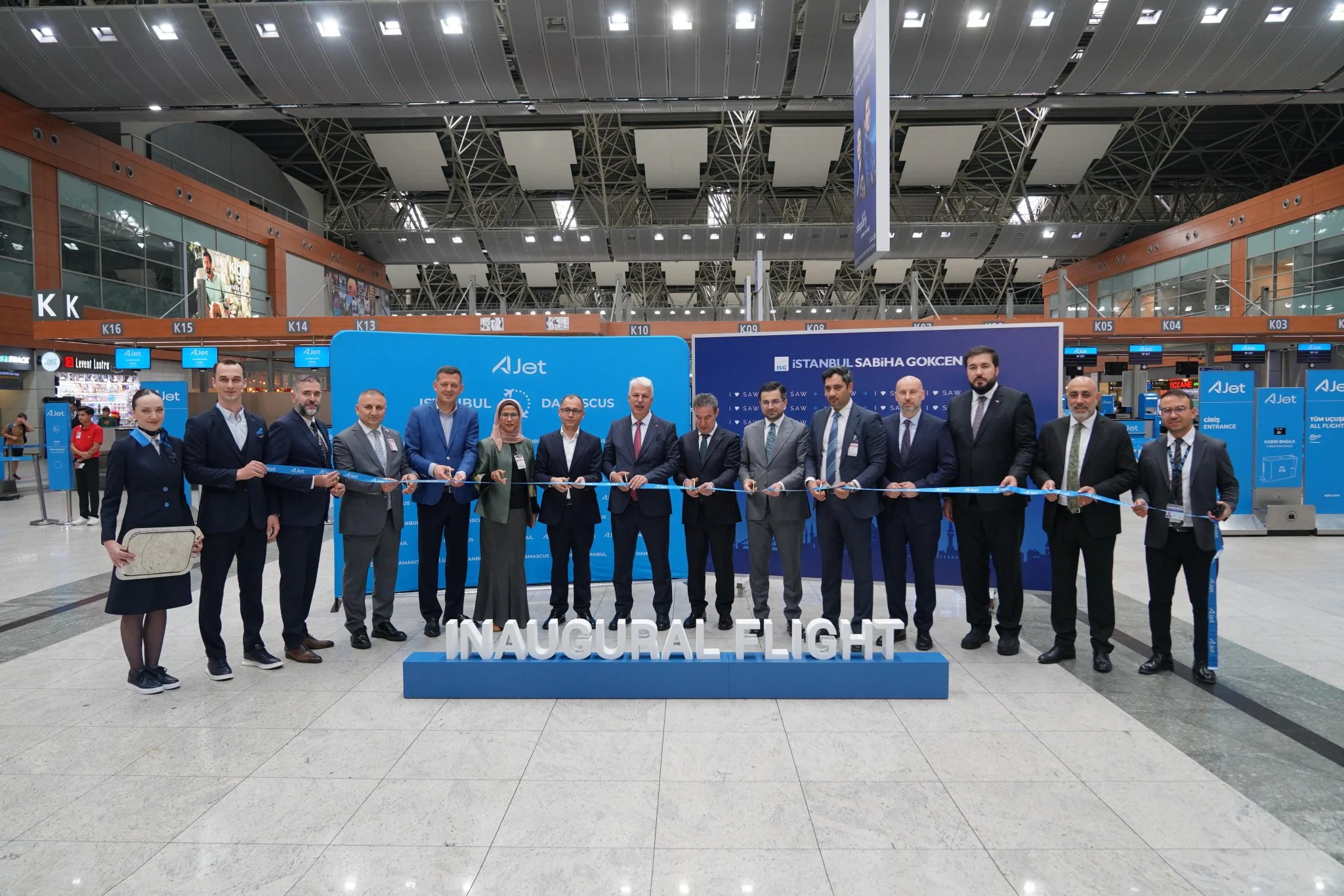  AJet, Suriye’nin başkenti Şam’a ilk tarifeli seferini İstanbul Sabiha