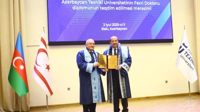  Azerbaycan Teknik Üniversitesi, KKTC Cumhurbaşkanı Ersin Tatar’a Türk dünyasına