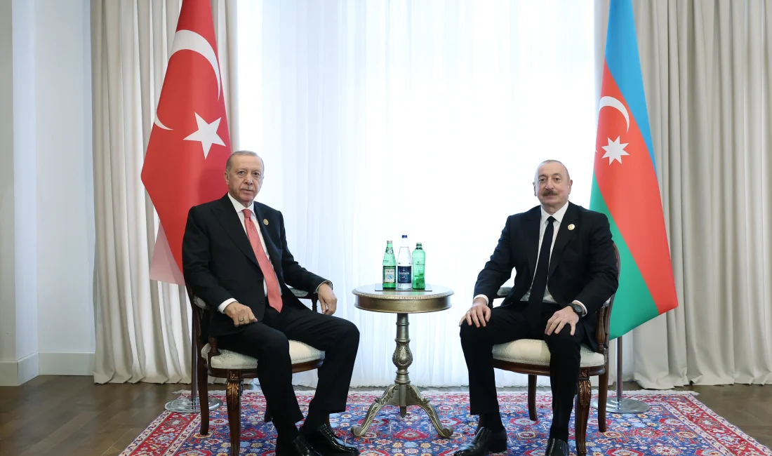  Cumhurbaşkanı Erdoğan, Azerbaycan lideri Aliyev'le yaptığı görüşmede, iki ülkenin