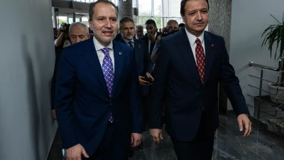  Fatih Erbakan, Saadet lideri Mahmut Arıkan'ı ziyaret ederek önemli