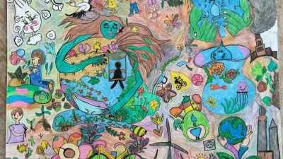  Çocuklara çevre bilinci aşılamayı amaçlayan Uluslararası Pınar Çocuk Resim