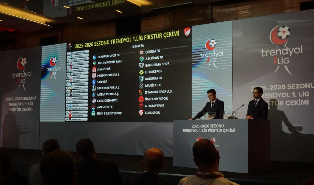 Trendyol 1. Lig 2025-2026 sezonunun fikstür çekimi Riva’da gerçekleşti. Kulüp