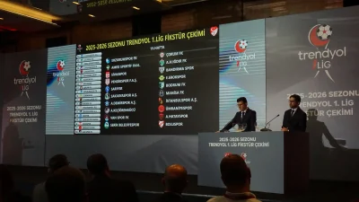 Trendyol 1. Lig 2025-2026 sezonunun fikstür çekimi Riva’da gerçekleşti. Kulüp