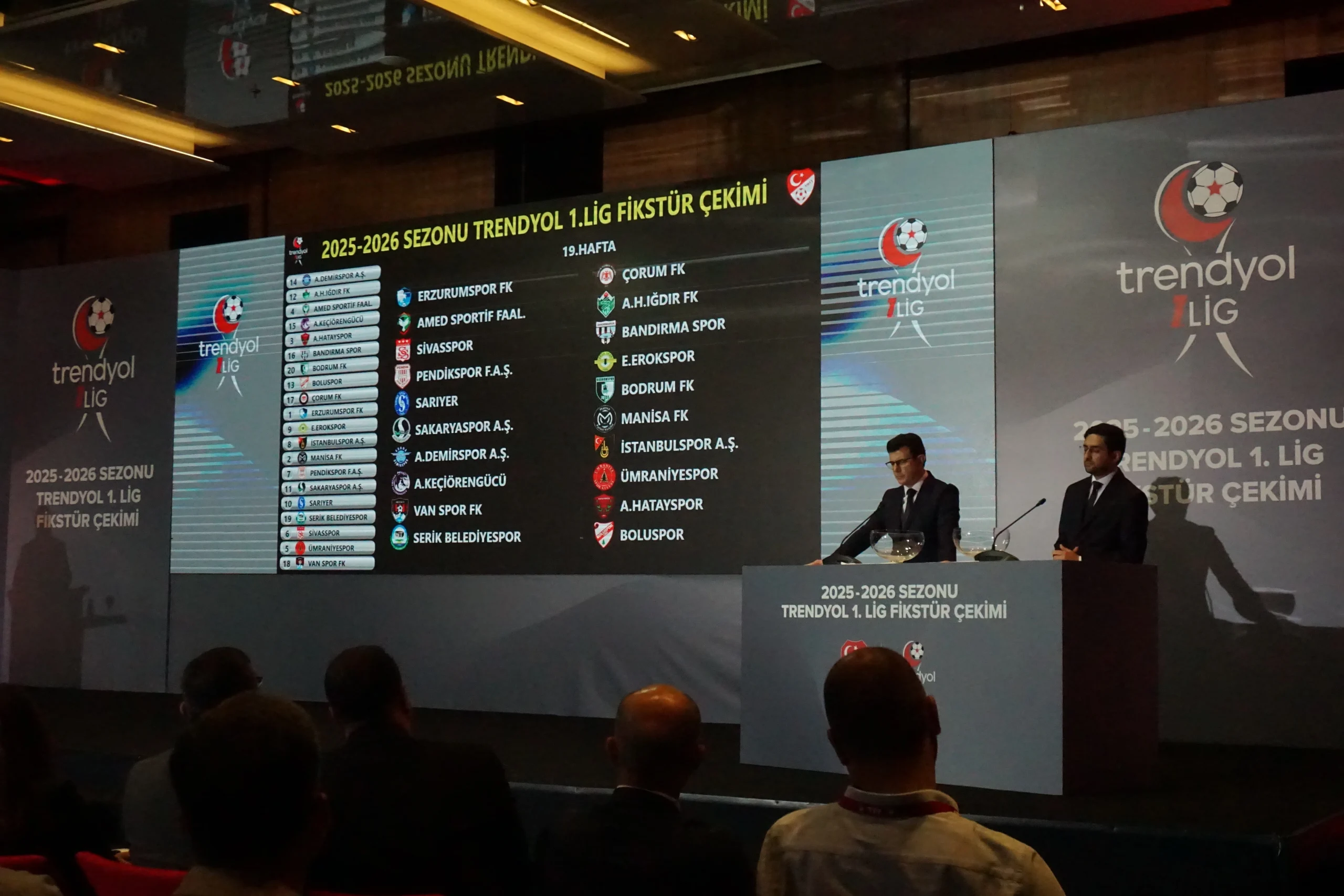 Trendyol 1. Lig 2025-2026 sezonunun fikstür çekimi Riva’da gerçekleşti. Kulüp