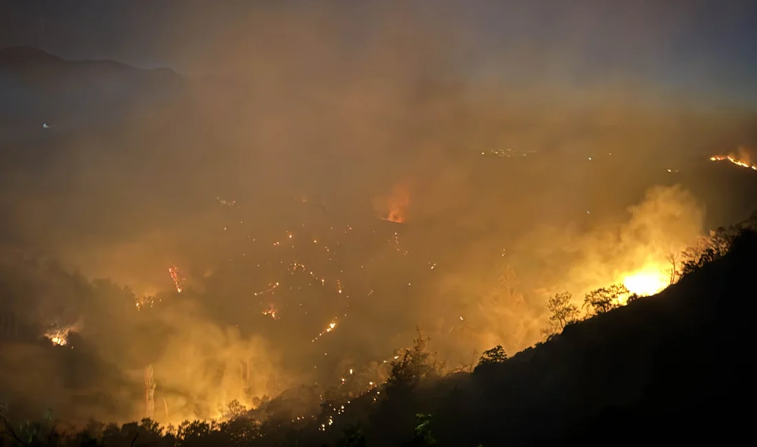 Uşak ve Manisa’da etkili olan orman yangınları nedeniyle bazı bölgeler