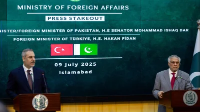 Dışişleri Bakanı Hakan Fidan, Pakistanlı mevkidaşıyla yaptığı ortak açıklamada, stratejik