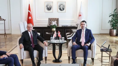 Çevre Bakanı Murat Kurum, KKTC Başbakan Yardımcısı Ataoğlu ile çevresel