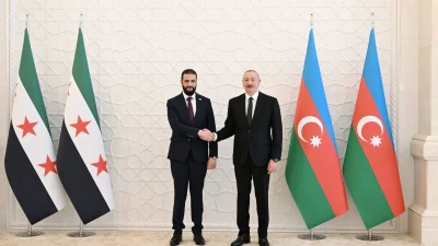 Azerbaycan Cumhurbaşkanı İlham Aliyev, Suriye Cumhurbaşkanı Ahmed Şara ile Bakü’de