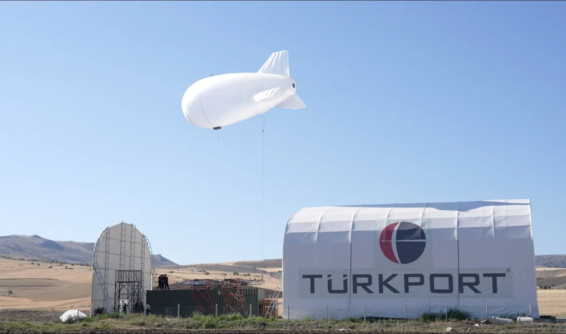 TÜRKPORT’un 8 yıllık çalışmasıyla geliştirilen GÖKÇERİ Aerostat, Türkiye'nin ilk yerli