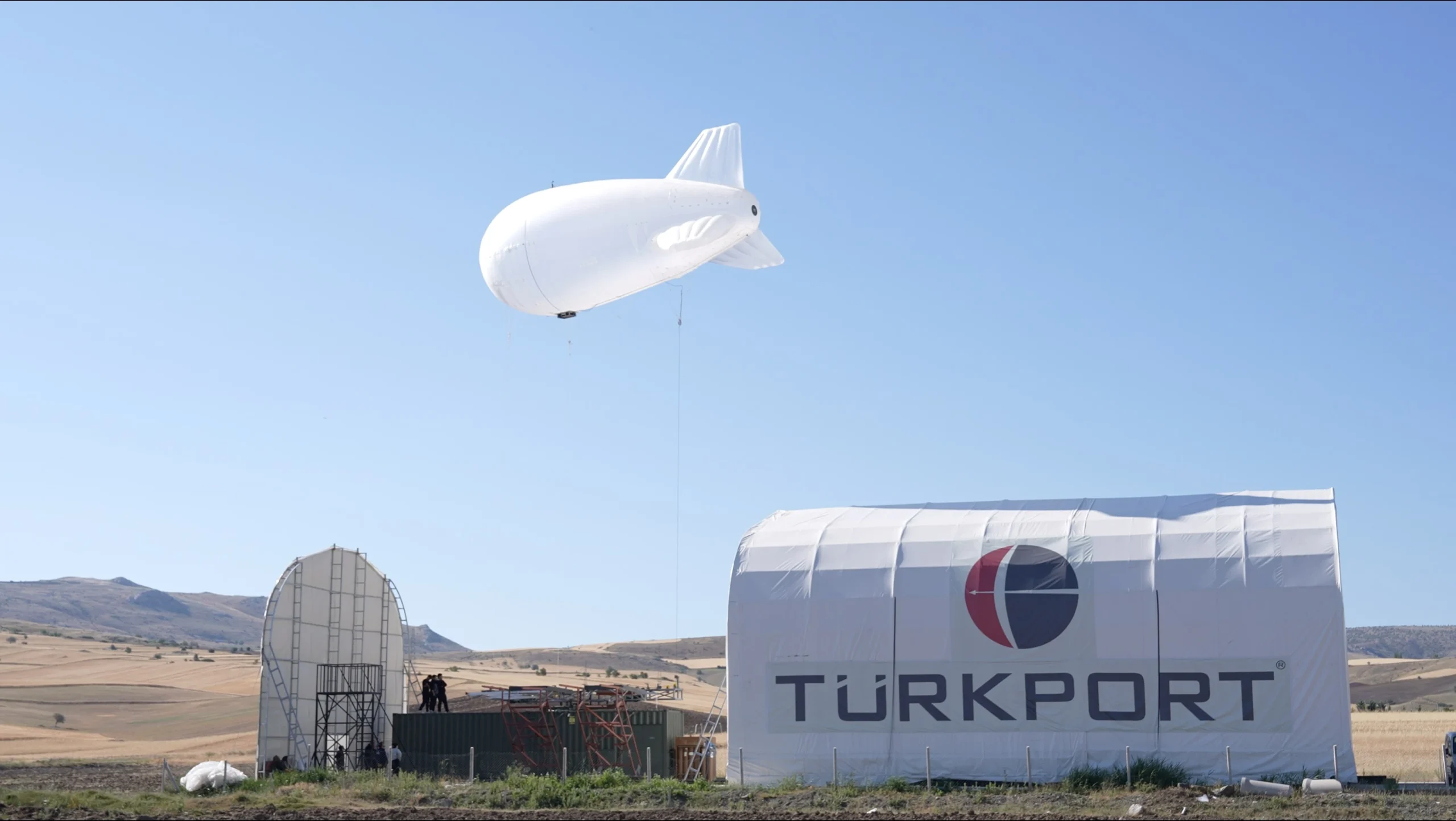 TÜRKPORT’un 8 yıllık çalışmasıyla geliştirilen GÖKÇERİ Aerostat, Türkiye'nin ilk yerli