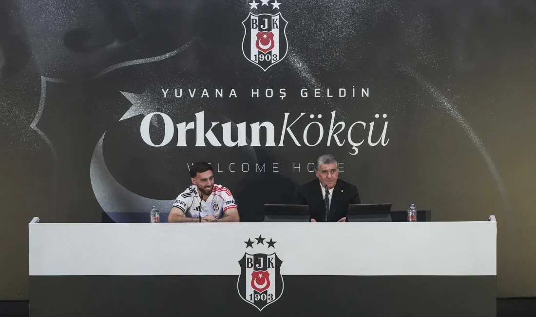 Beşiktaş, Benfica'dan transfer ettiği Orkun Kökçü için Tüpraş Stadı'nda görkemli