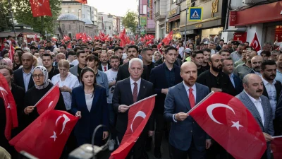İstanbul'da düzenlenen 15 Temmuz anma programında binlerce kişi, birlik ve