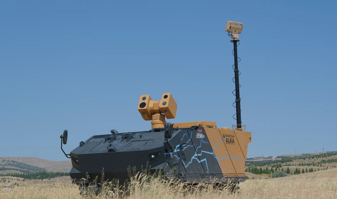 Roketsan'ın lazer tabanlı ALKA sistemi, FNSS üretimi hibrit KAPLAN aracıyla