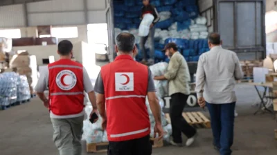 Türk Kızılay, Süveyda’da güvenlik nedeniyle yerinden edilen sivillere acil ihtiyaçlarını