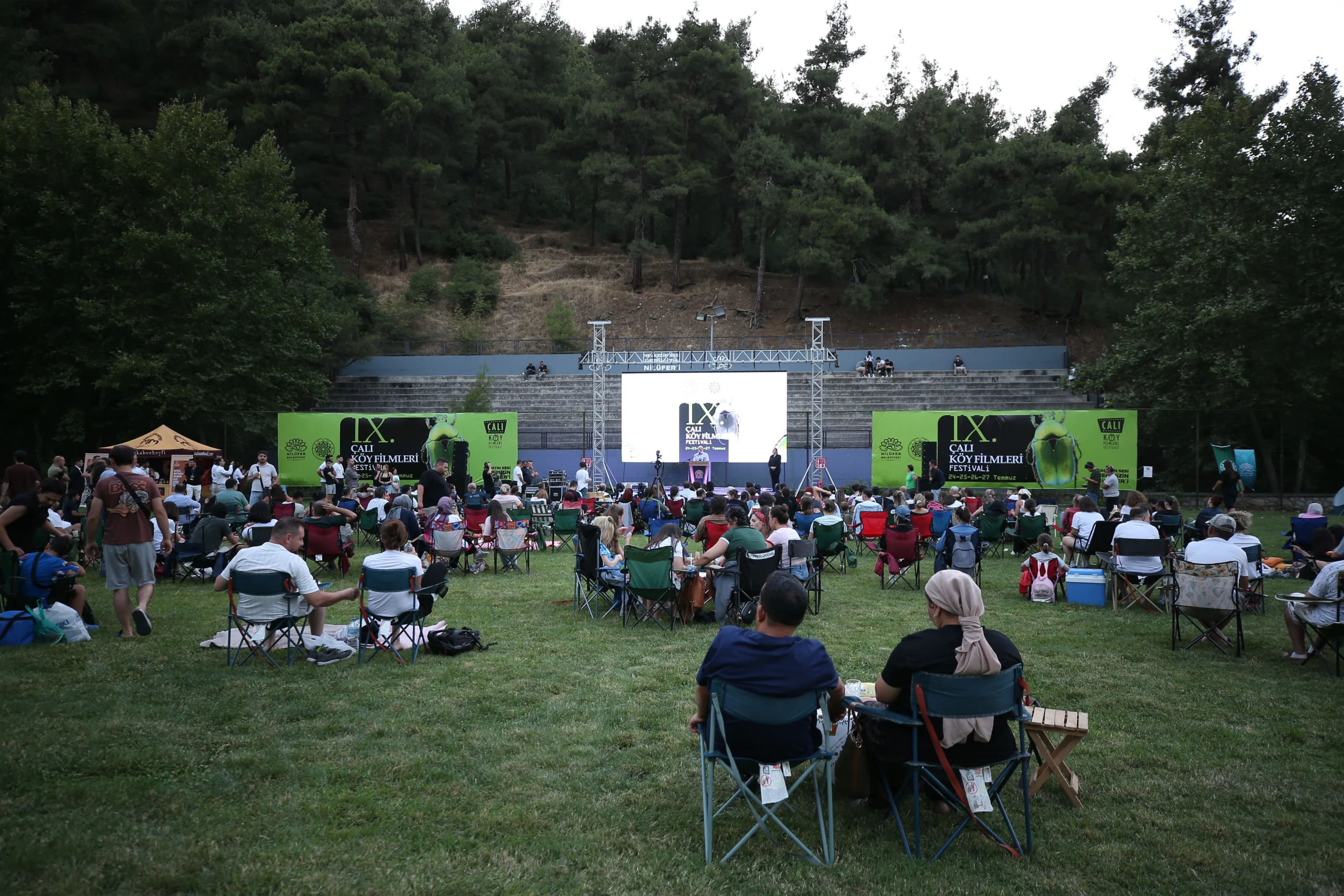 Bursa’nın Çalı Mahallesi’nde düzenlenen 9. Çalı Köy Filmleri Festivali, film