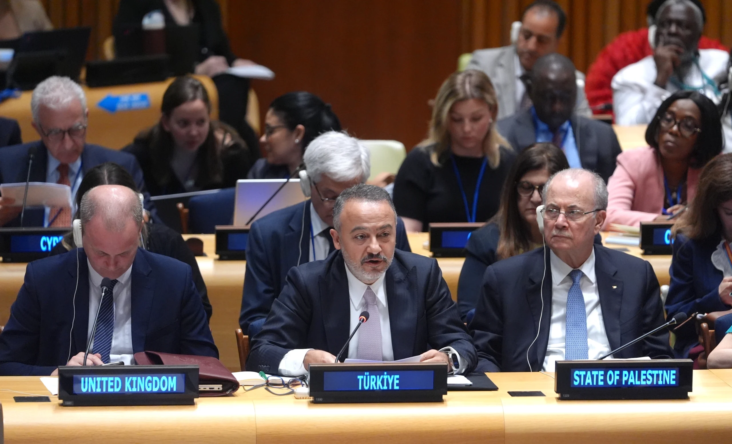 BM’de düzenlenen konferansta konuşan Dışişleri Bakan Yardımcısı Nuh Yılmaz, Filistin’in