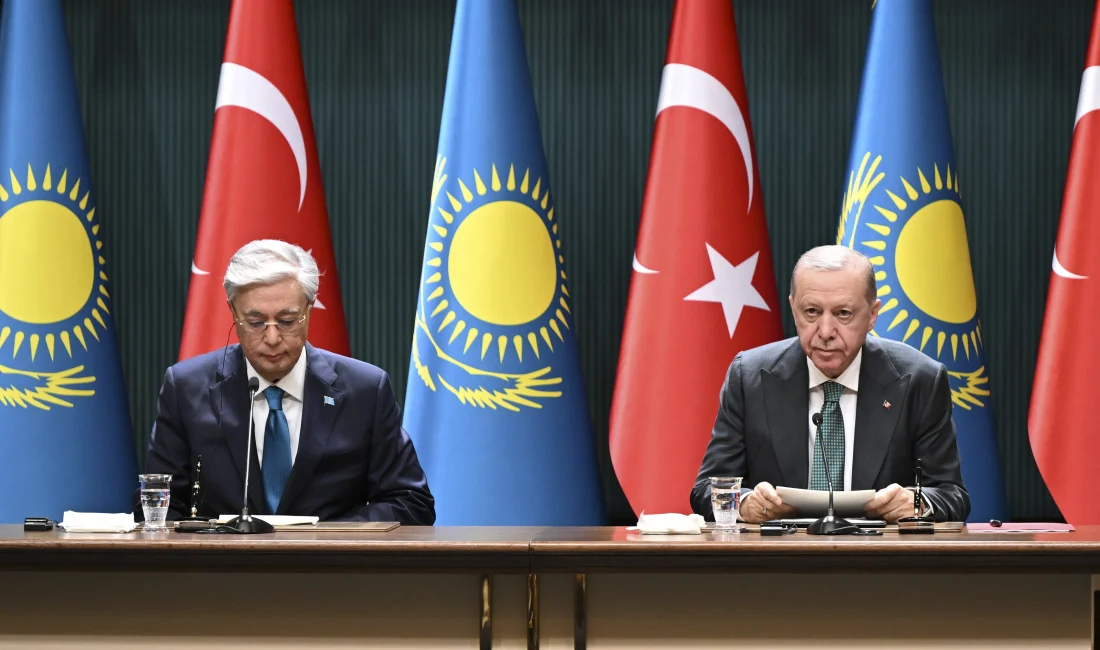 Cumhurbaşkanı Erdoğan, Kazakistan Cumhurbaşkanı Tokayev ile düzenlediği ortak basın toplantısında