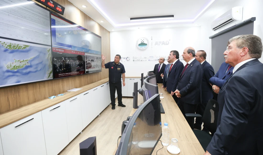 Türkiye’nin katkılarıyla kurulan KKTC Deprem İzleme ve Değerlendirme Merkezi, Lefkoşa’da