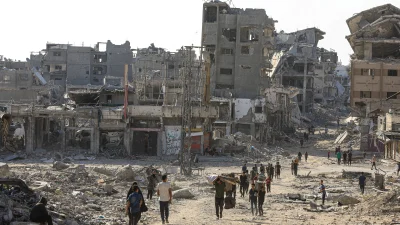 Gazze'nin en eski yerleşimlerinden Şucaiyye Mahallesi, İsrail’in saldırıları sonrası tamamen