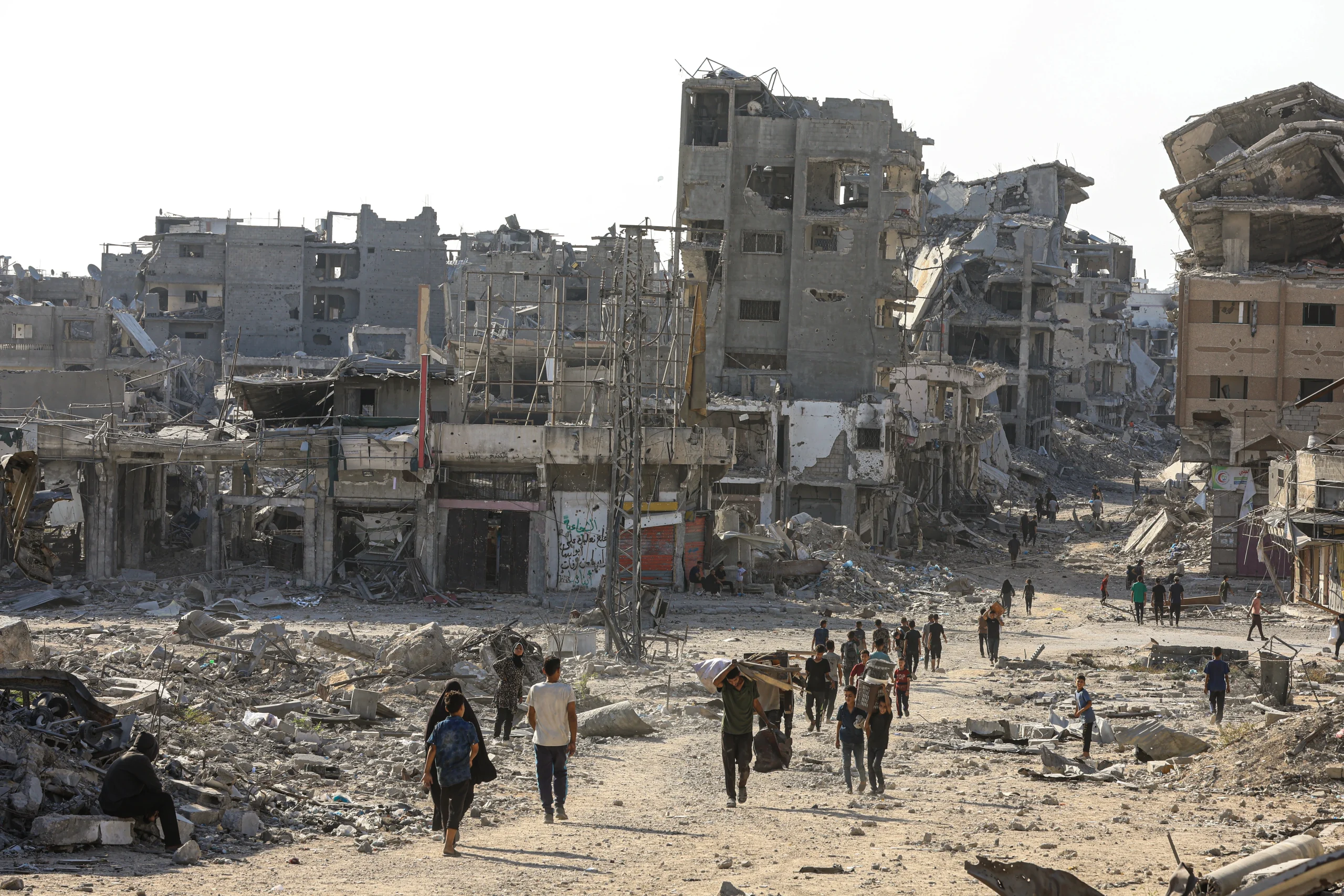 Gazze'nin en eski yerleşimlerinden Şucaiyye Mahallesi, İsrail’in saldırıları sonrası tamamen