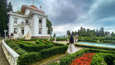 Trabzon’da çam ormanları arasında yer alan Atatürk Köşkü, yılın ilk