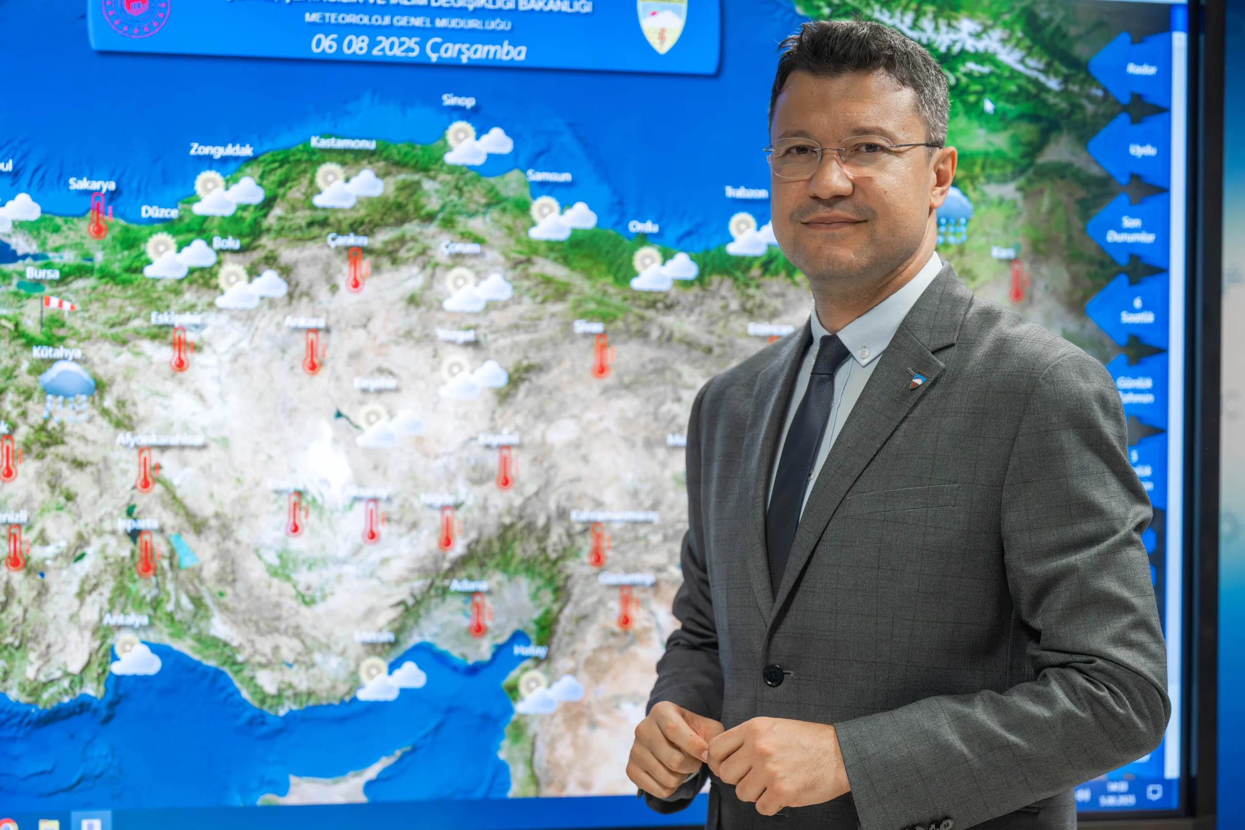 Meteoroloji Genel Müdürlüğü, hafta boyunca sıcaklıkların özellikle iç ve doğu